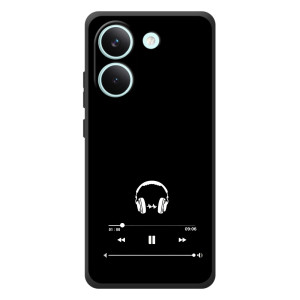 Чехол с картинками на черном фоне для Xiaomi Poco X8 Pro – Плеер