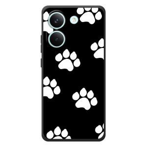 Бампер для Xiaomi Poco X8 Pro с картинкой "Песики" (Следы собак)