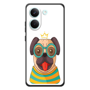 Бампер для Xiaomi Poco X8 Pro с картинкой "Песики" (Собака Король)