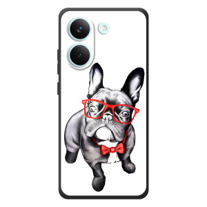 Бампер для Xiaomi Poco X8 Pro с картинкой "Песики" (В очках)