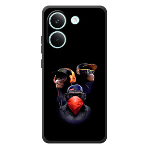 Чехол с Обезьянами Xiaomi Poco X8 Pro - (AlphaPrint)