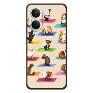 Чехол с Прикольным принтом на Xiaomi Poco X8 Pro – Ёга свинок