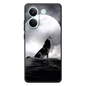 Чехол с Волком на Xiaomi Poco X8 Pro – Волк и луна