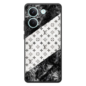 Чехол Стиль Louis Vuitton на Xiaomi Poco X8 Pro – LV на белом