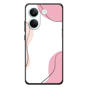 Чехол цветочный дизайн для Xiaomi Poco X8 Pro – Розовый фон