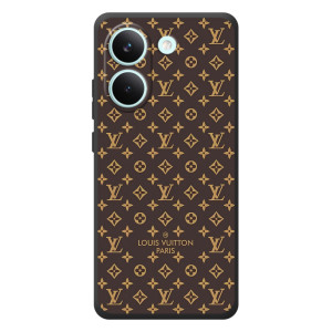 Чехол с брендом Луи Витон на йаомини ПОCO Х8 Про – Фон Луи Витон
