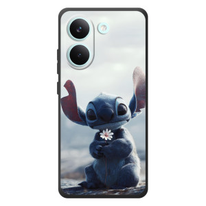 Чехол с рисунком Стич для Xiaomi Poco X8 Pro – Стич с цветочком