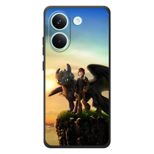 Чехол с принтом дракон Беззубик для Поко X8 Про – Мультфильм про дракона