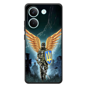 Патриотический Чехол для Xiaomi Poco X8 Pro (ЗСУ з крильями)