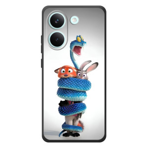 Силиконовый чехол с принтом Зоотрополіс для Xiaomi Poco X8 Pro – Змея Зоо