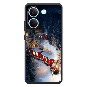 Силиконовый бампер на рождество для Xiaomi Poco X8 Pro (Поезд)
