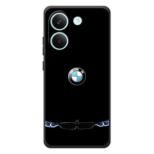 Силіконовий бампер з картинкою машини на Xiaomi Poco X8 Pro – Чорний BMW