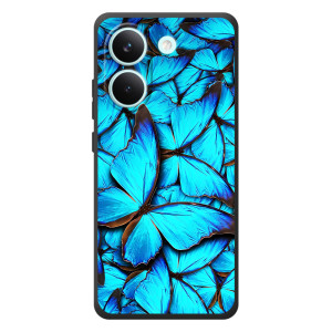 Силиконовый бампер с картинкой животных для Xiaomi Poco X8 Pro (Крылья бабочек)