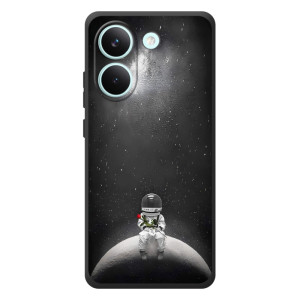 Силиконовый Чехол с принтом "Космонавты" на Xiaomi Poco X8 Pro – Космонавт романтик