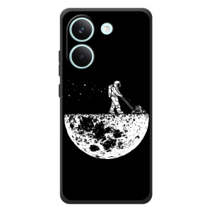 Силиконовый Чехол с принтом "Космонавты" на Xiaomi Poco X8 Pro – Космонавт