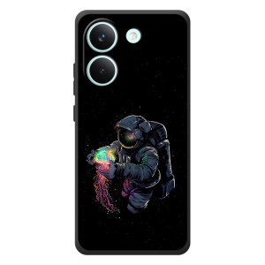 Силиконовый Чехол с принтом "Космонавты" на Xiaomi Poco X8 Pro – В руках земля