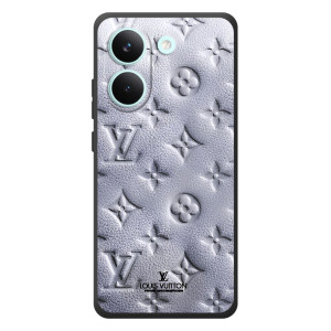 Текстурный Чехол Louis Vuitton для :Xiaomi Поко X8 Про – Белый ЛВ