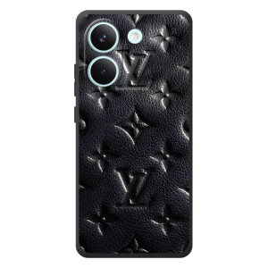 Текстурный Чехол Louis Vuitton для :Xiaomi Поко X8 Про – Черный ЛВ