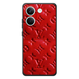Текстурный Чехол Louis Vuitton для :Xiaomi Поко X8 Про – Красный ЛВ