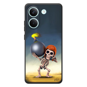 Чехол з героями Клеш Рояль для Xiaomi Poco X8 Pro (Скелет с бомбой)