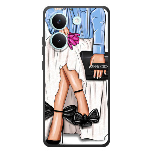 Силиконовый Чехол на Xiaomi Poco X8 Pro с картинкой Стильных Девушек (Мода)