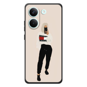 Силиконовый Чехол на Xiaomi Poco X8 Pro с картинкой Стильных Девушек (Стильная)