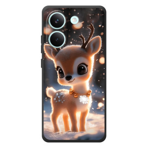 Яркий чехол для Xiaomi Poco X8 Pro с Зимними Оленятами