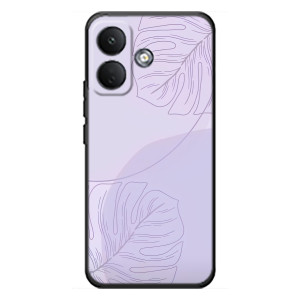 Чехол цветочный дизайн для Xiaomi Poco X8 (Монстера фиолетовая)
