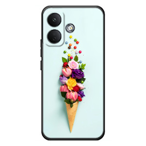 Чехлы с тематикой "ЦВЕТЫ" на Xiaomi Poco X8 (Цветок-мороженное)