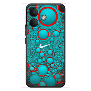 Силиконовый Чехол на Xiaomi Poco X8 с картинкой Nike (Найк зеленый)