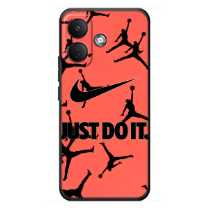 Силиконовый Чехол Nike Air Jordan на Сяоми Поко Х8 (Just Do It)