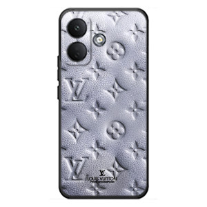Текстурный Чехол Louis Vuitton для Сяоми Поко Х8 (Белый ЛВ)