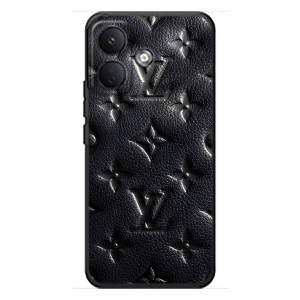 Текстурный Чехол Louis Vuitton для Сяоми Поко Х8 (Черный ЛВ)