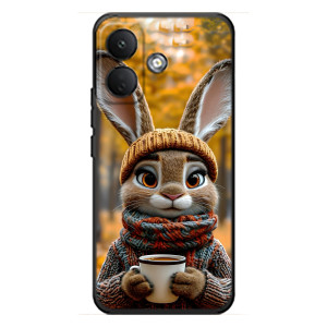 Печатный чехол «Зверята с кофе» для Xiaomi Poco X8