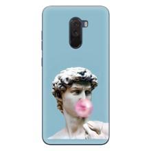 Бампер с принтом Мемы для Xiaomi POCO F1 – Статуя Давида
