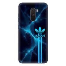 Чохли Адидас для Xiaomi POCO F1 (AlphaPrint) (Синій Адідас)