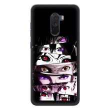 Чехлы Персонажи Аниме Наруто для Xiaomi POCO F1 (AlphaPrint) – Глаза Anime