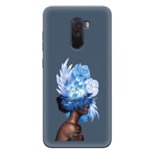 Чехлы (ART) Цветы на Xiaomi POCO F1 (VPrint) (Цветы на голове)