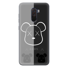 Чехлы для Xiaomi POCO F1 - Bearbrick Louis Vuitton (PREMIUMPrint) (БеарБрик глаза)