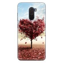 Чехлы для любимой на ПОКО Ф1 (VPrint) (Дерево серце)