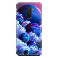 Чехлы КОСМОС для Xiaomi POCO F1 – Синие планеты