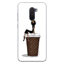 Чехлы Луи Витон для Xiaomi POCO F1 (AlphaPrint - LOUIS VUITTON) (кофе LOUIS VUITTON)