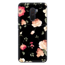 Чехлы с Цветами для Xiaomi POCO F1 (VPrint) (Розочки)