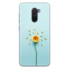 Чехлы с Цветами для Xiaomi POCO F1 (VPrint) (Желтый цветок)