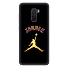 Чохли для Xiaomi POCO F1 - з картинкою JORDAN (AlphaPrint) (Jordan Gold)