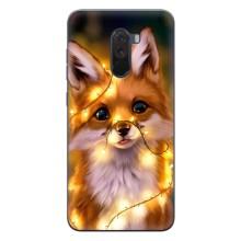 Чохли з картинкою Лисичка для Xiaomi POCO F1 (VPrint) (Лисичка в гірляндах)