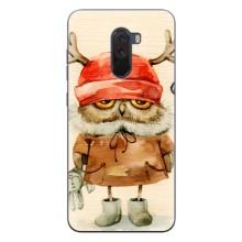 Чехлы с принтом СОВЫ для Xiaomi POCO F1 – Сова в шапке