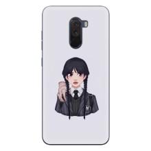 Чехлы с принтом Уэнсдей на Xiaomi POCO F1 – Вещь Венсдей