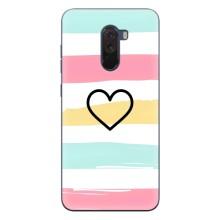 Чехлы с тематикой "Маленькие Сердечки" на Xiaomi POCO F1 (Красивое сердечко)