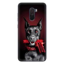 Чехол ДОБЕРМАН для Xiaomi POCO F1 – Доберман злой